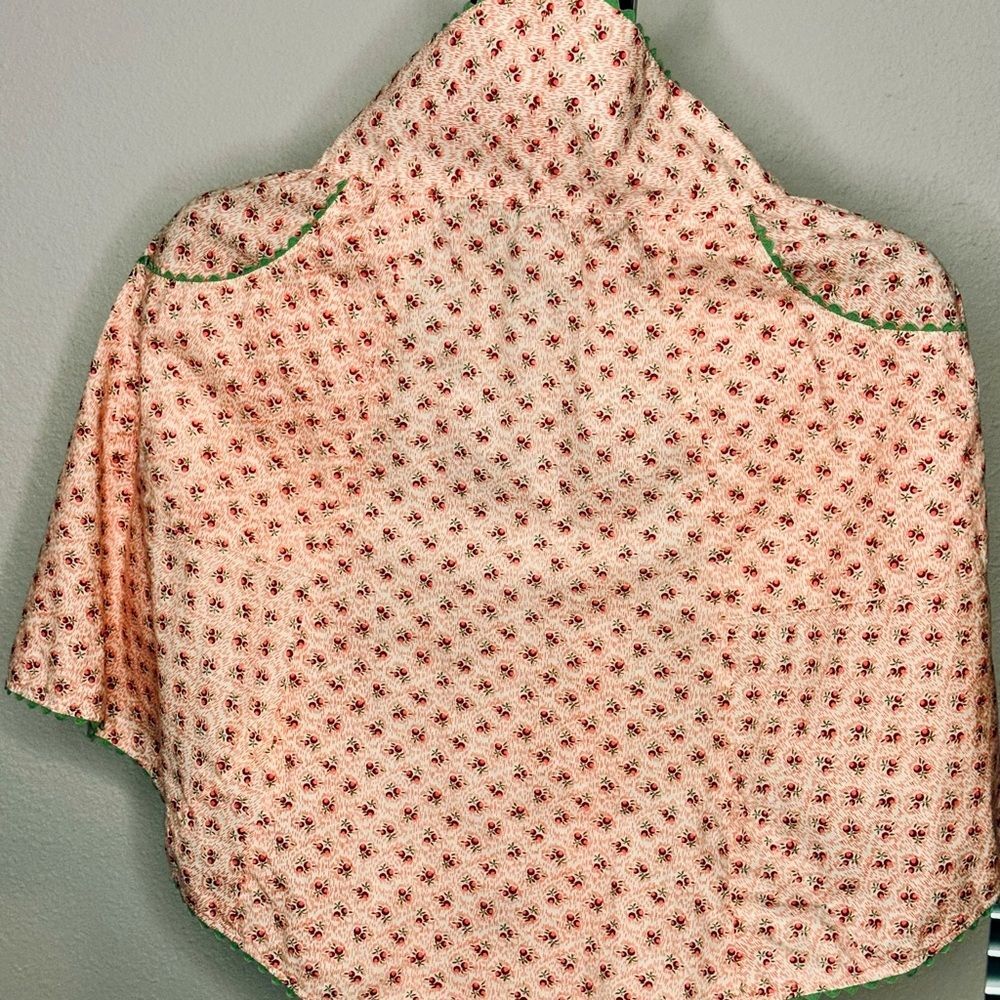 Floral Pink and Green apron,‎ homemade cottagecore